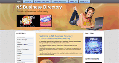 Desktop Screenshot of nzbusinessdirectory.com